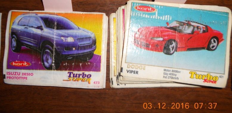 Этикетки Турбо из разных серий