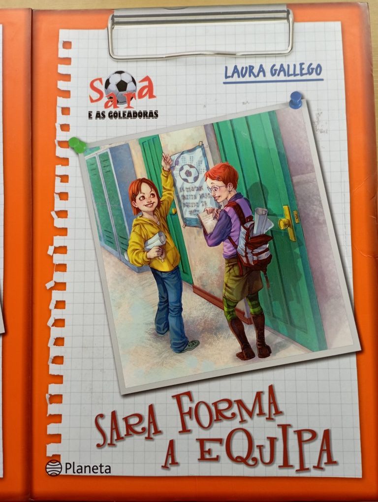 2 Livros da coleção "Sara e as goleadoras"
