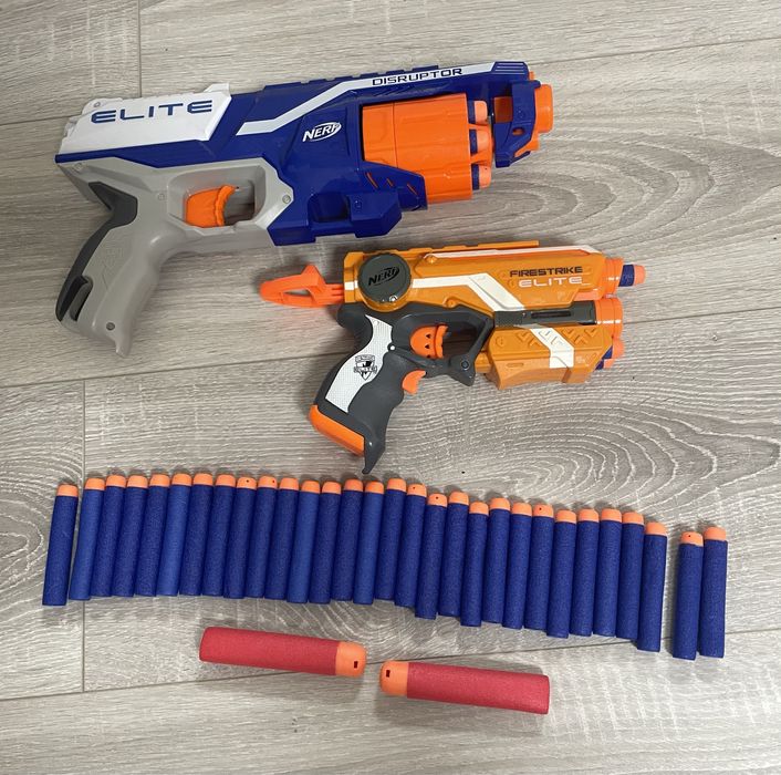 Бластери Nerf Elite Disruptor та Nerf Elite Firestrike та 30 пуль