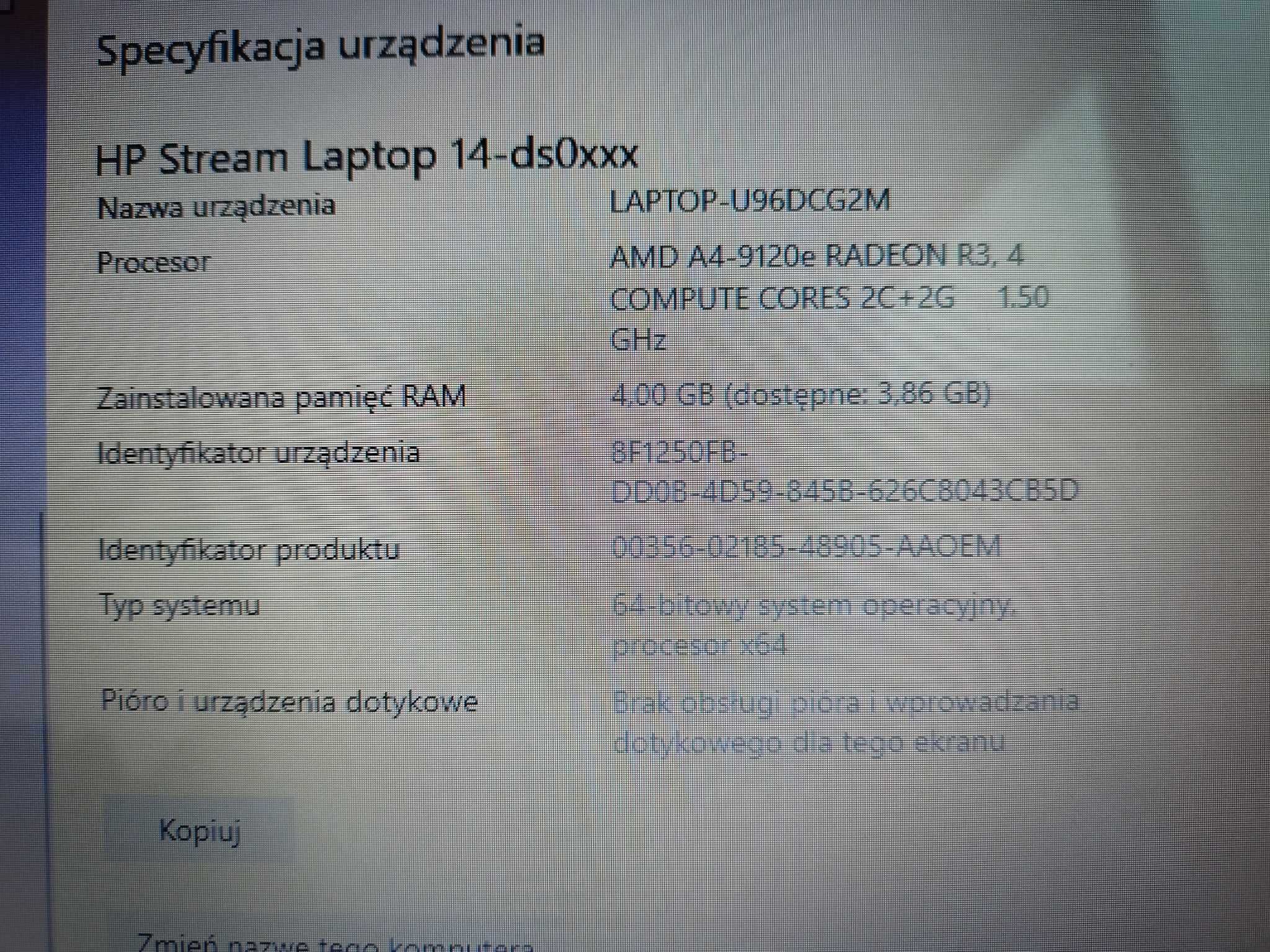 laptop HP Stream