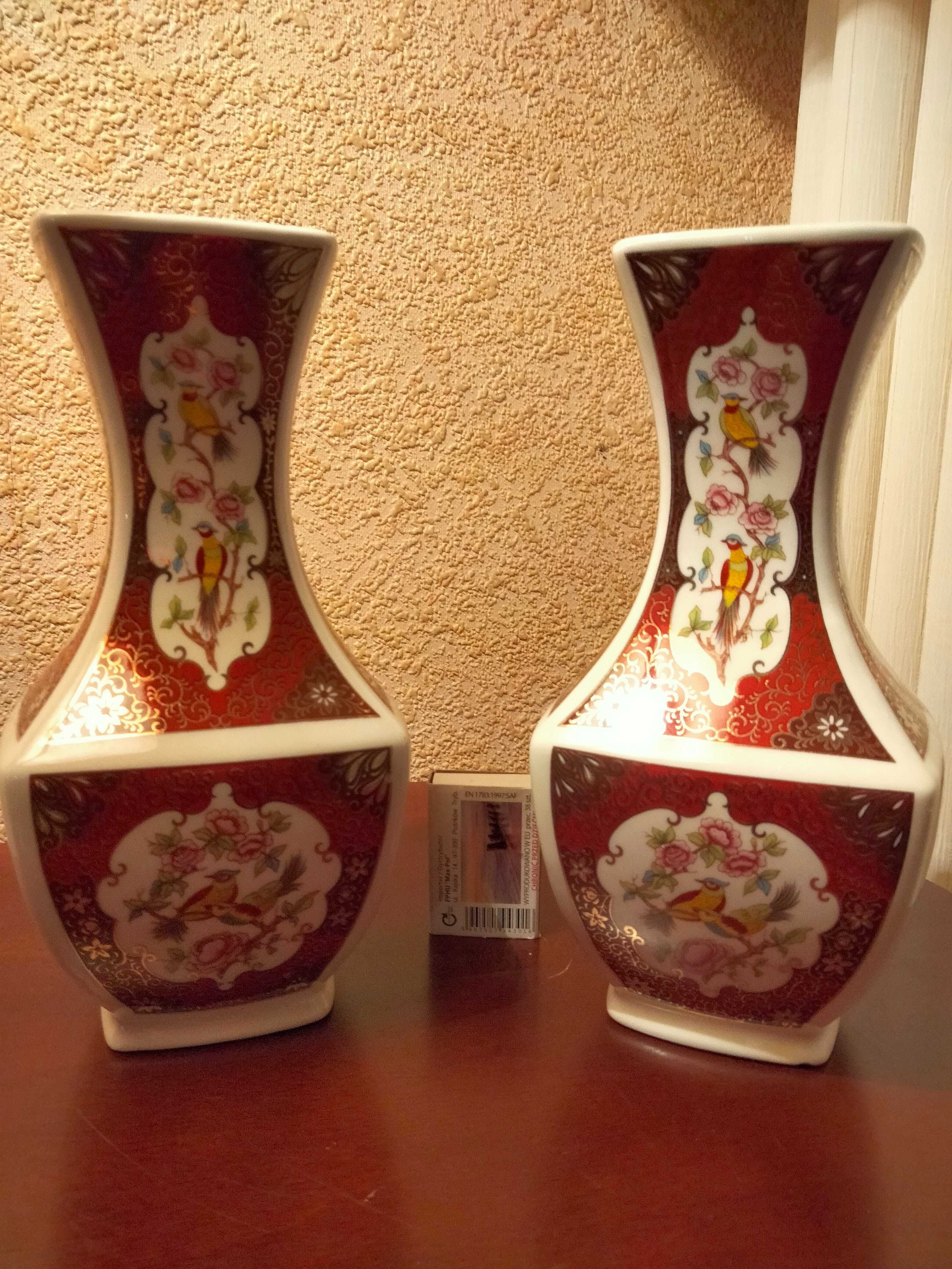 Wazon chiński, Azja porcelana Rajski ptak posiadam 2szt