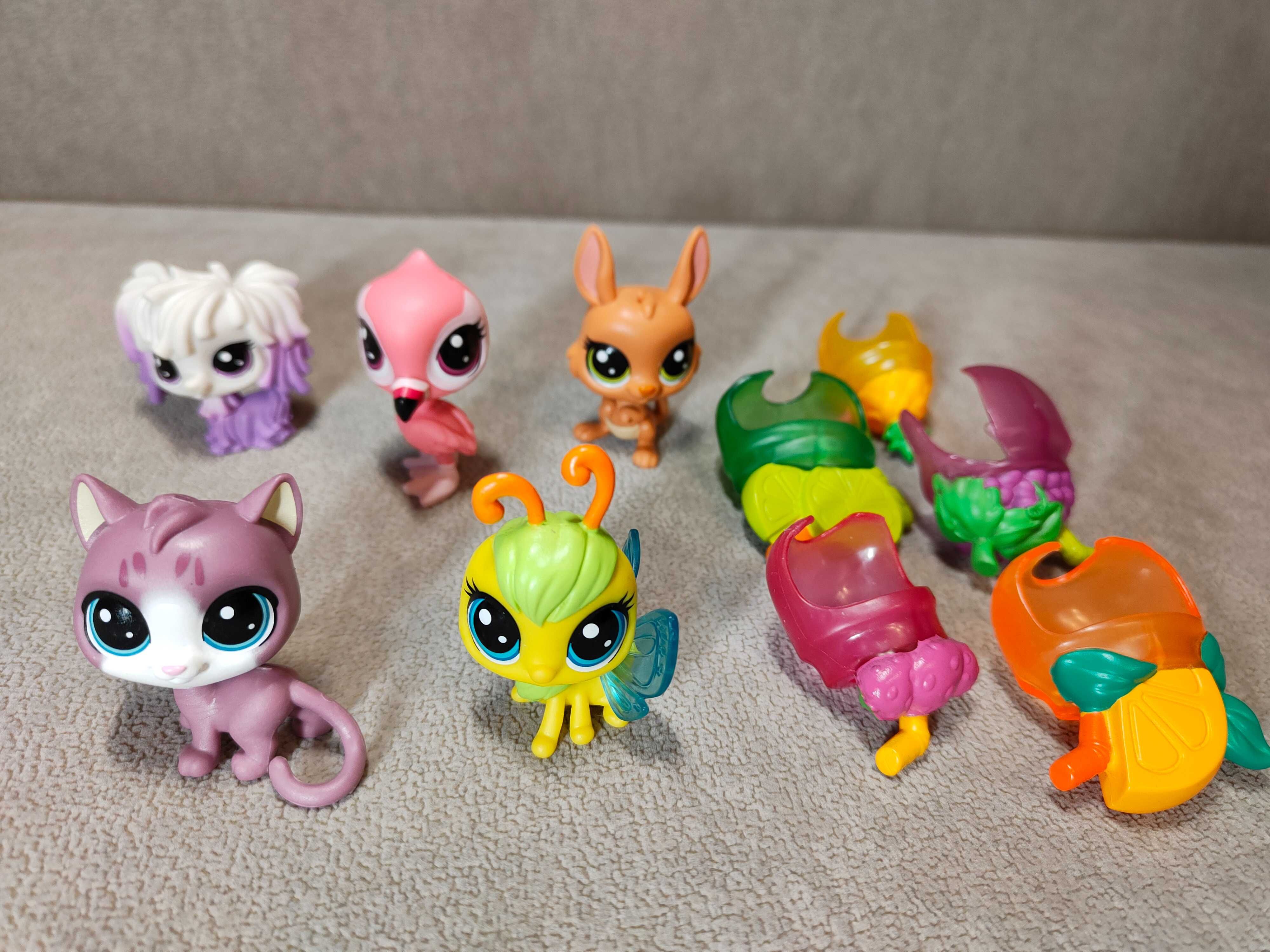 LPS zwierzaki z owocowymi czapeczkami littlest pet shop