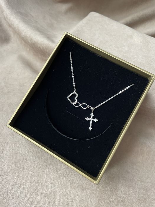 Крест бриллианты gold