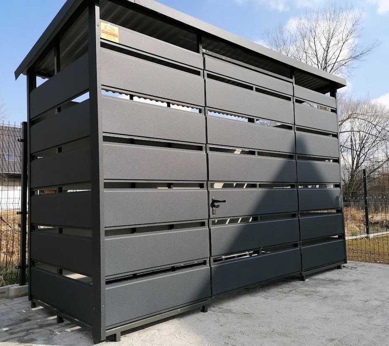 GRAFIT/Wiata śmietnikowa – Altana na śmieci/Garaż Blaszany – Maj-Blach