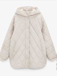 Płaszcz pikowany firmy Zara rozmiar L