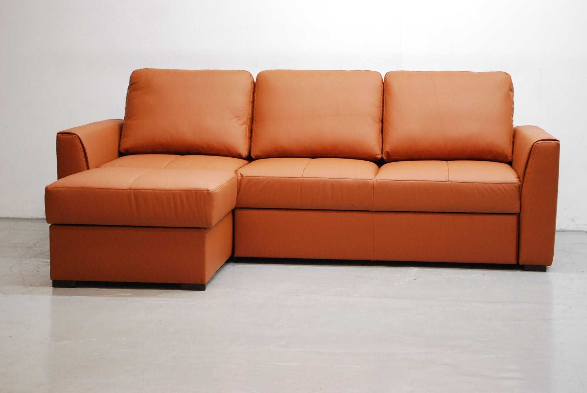 narożnik funkcja spania pojemnik SKÓRA NATURALNA 3999, rogówka, salon,
