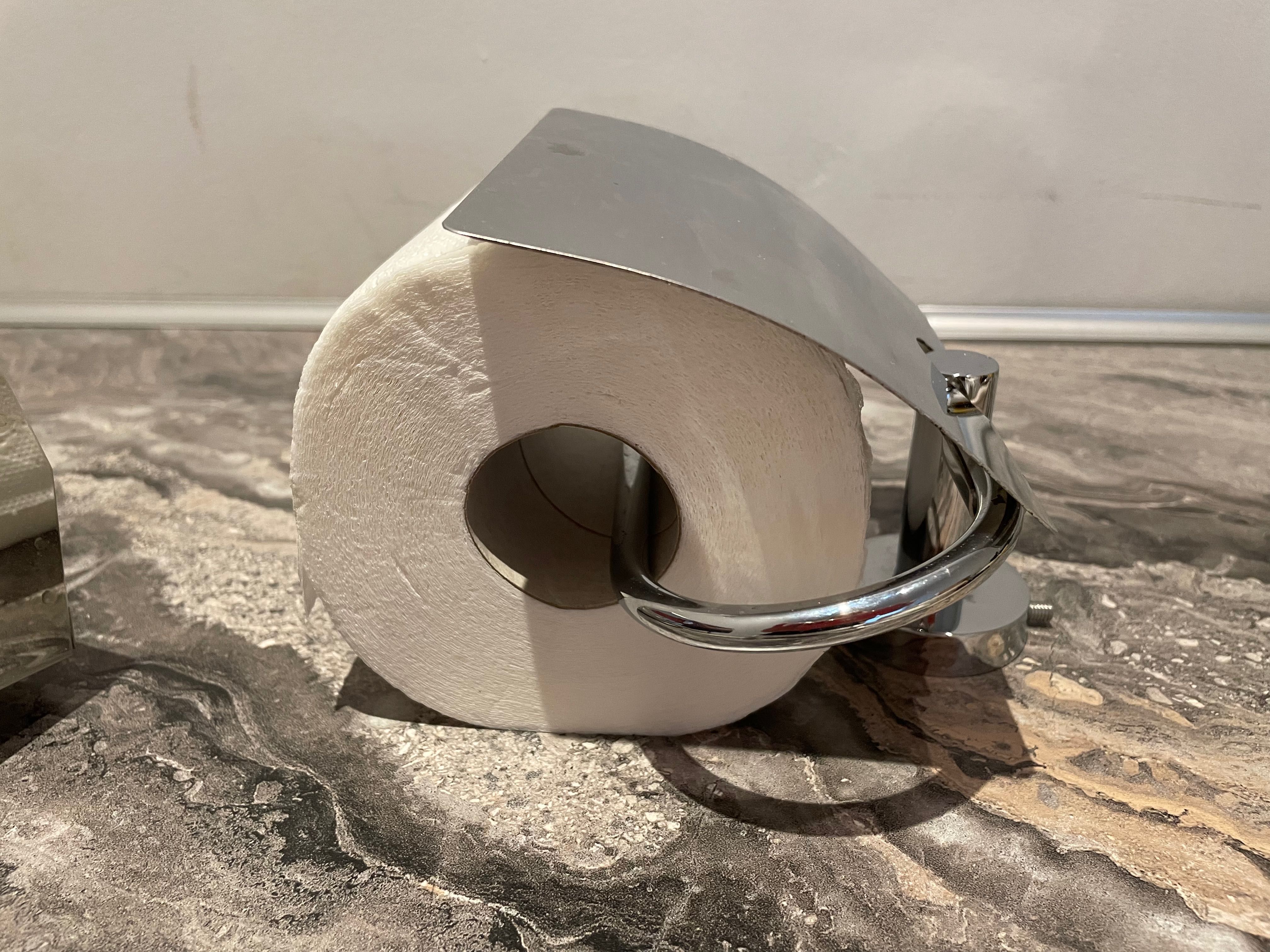 Pojemnik podajnik metalowy na ręczniki papierowe i uchwyt na papier