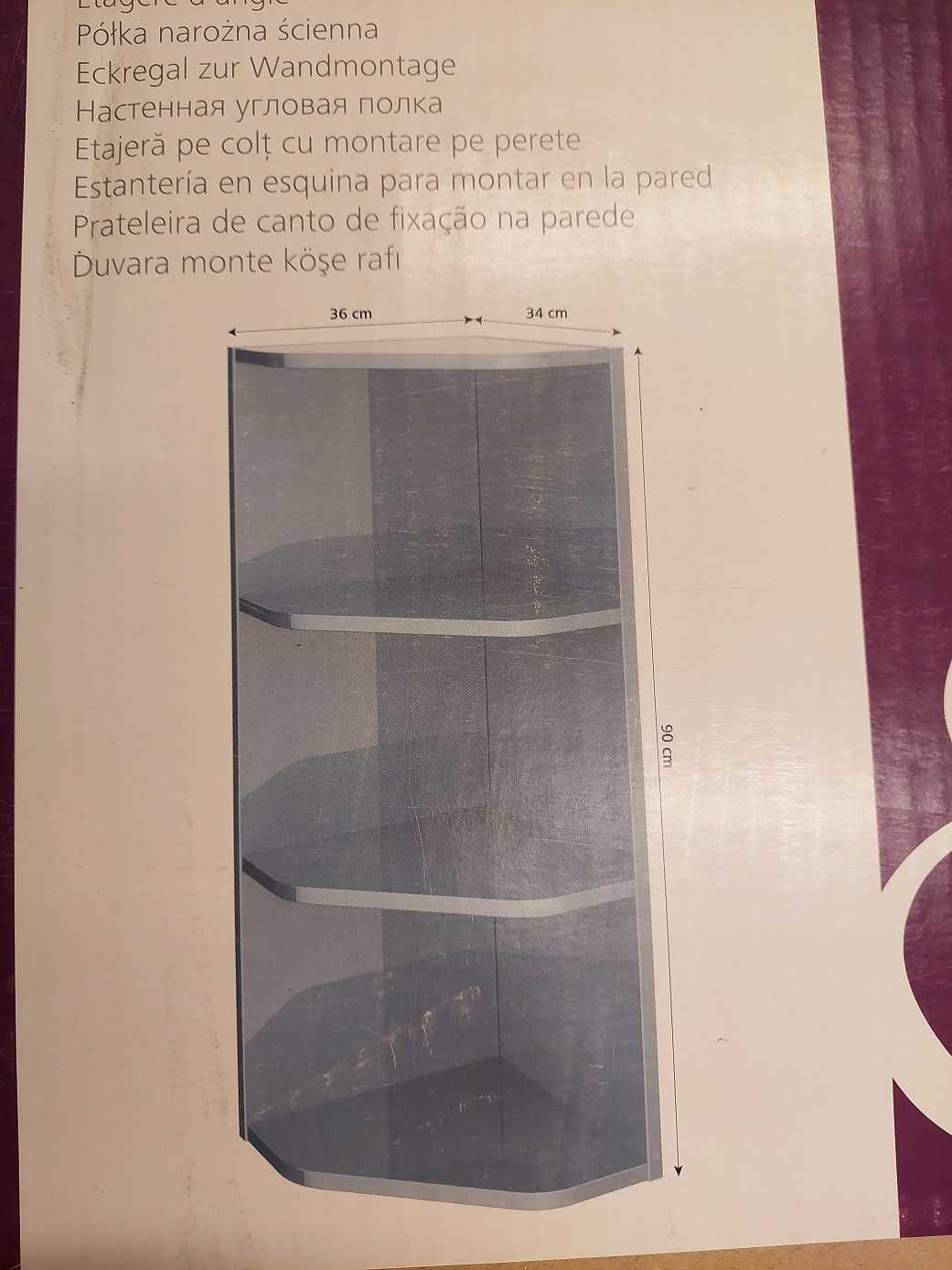 Szafka łazienkowa narożna Imandra Niebieska