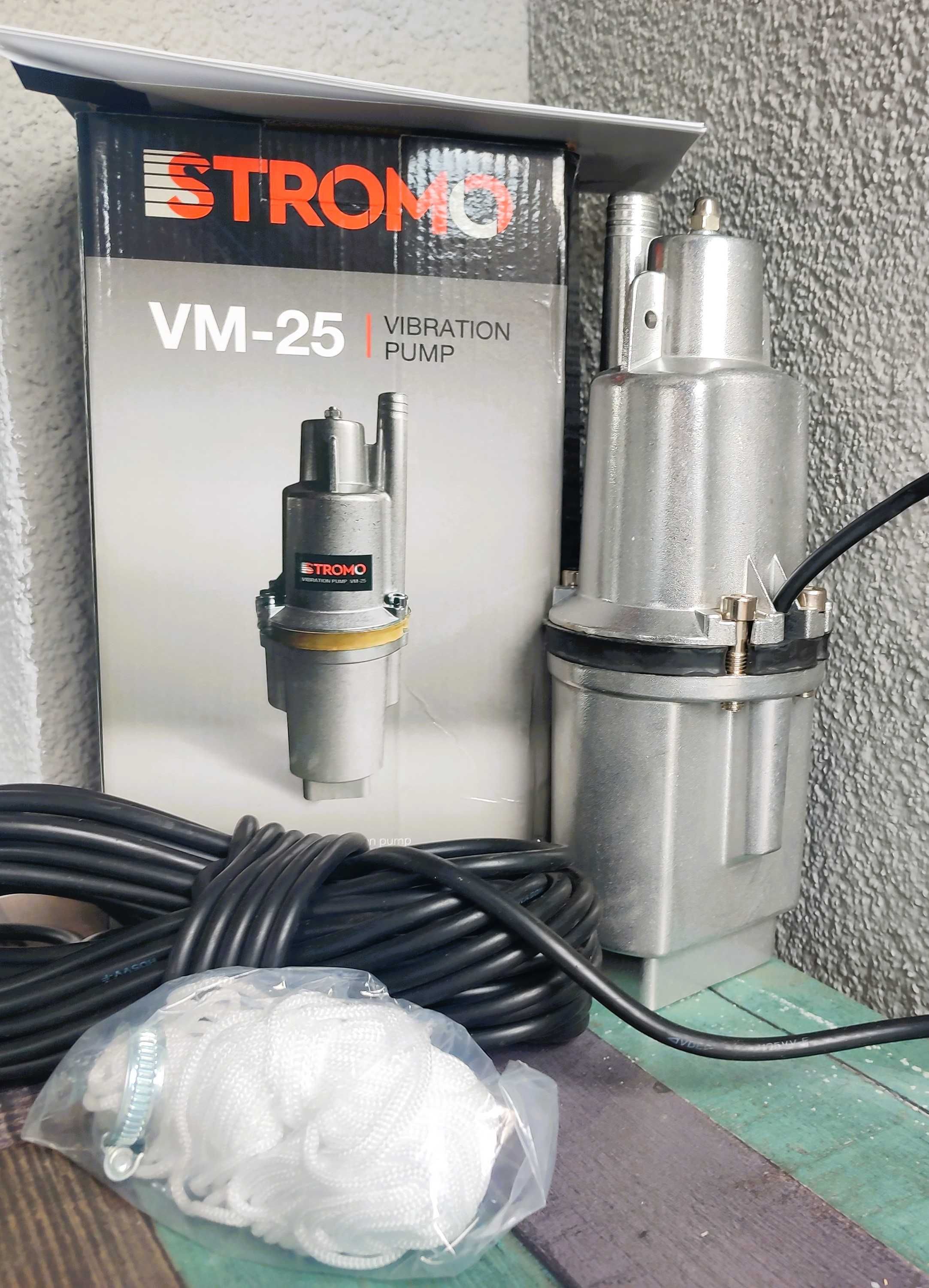 Вібраційний насос stromo vm-25 насос погружний свердловиний насос