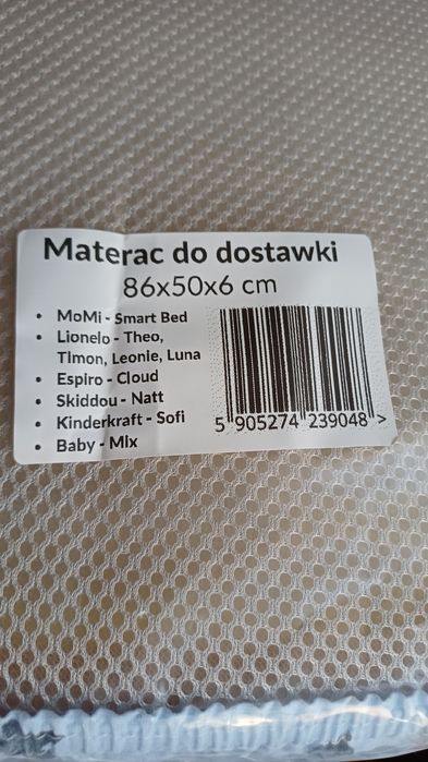Materac do dostawki 86x50
