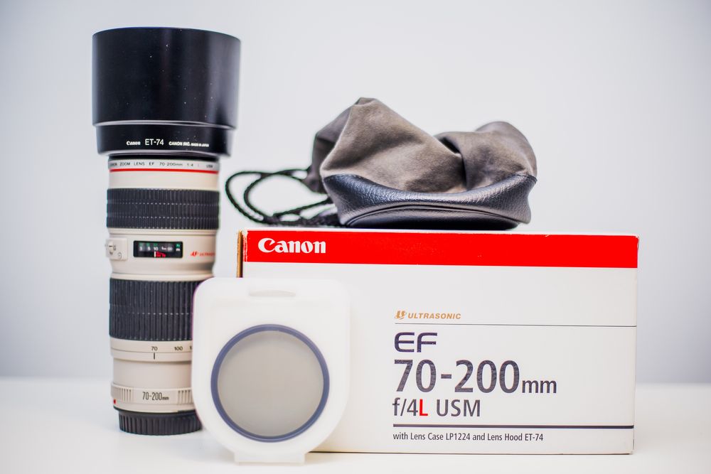 Obiektyw Canon 70-200mm f/4L USM + filtr