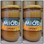 ** 2 Słoiki Miodu Lipowego Naturalny Miód  z Własnej Pasieki **