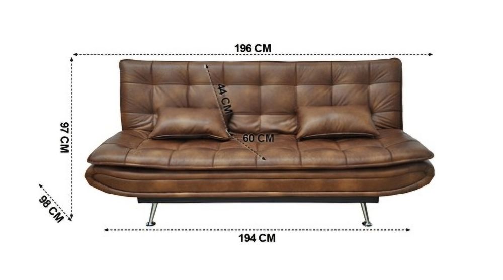 Sofa cama castanho