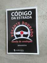 Código da  Estrada Escola de Condução Volante Dourado Brand—Livro Novo