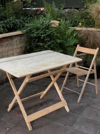 Стілець стіл розкладкладний стул стол складний дерев’яний для природи