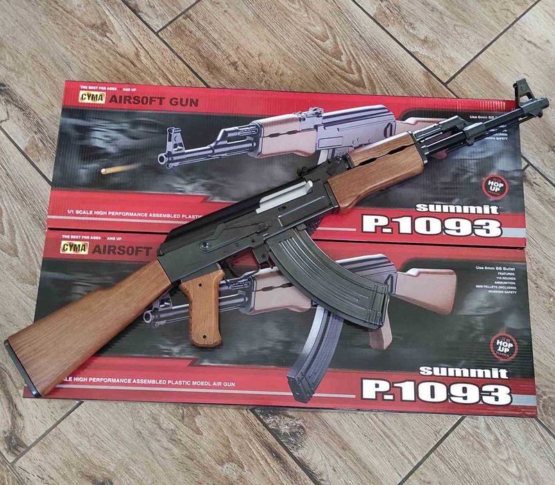 Автомат Калашникова АК47 Cyma ZM93 металлический на пульках игрушечный