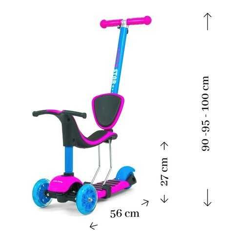Milly Molly scooter little star różowo-niebieski