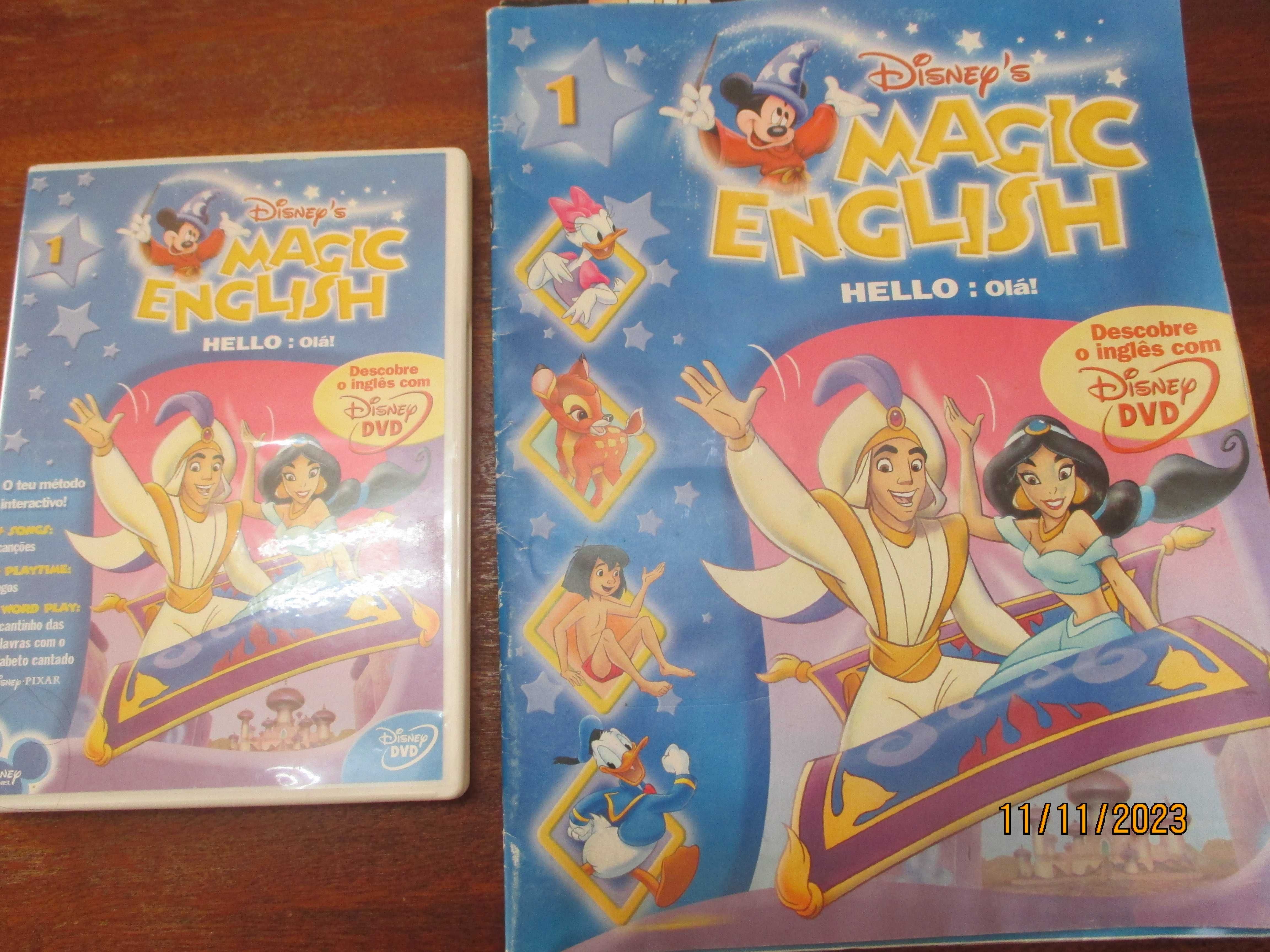 Disney's Magic English - 4 dvd´s e 4 fascículos