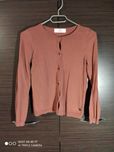 Brązowy sweterek dla dziewczynki h&m roz 134/140