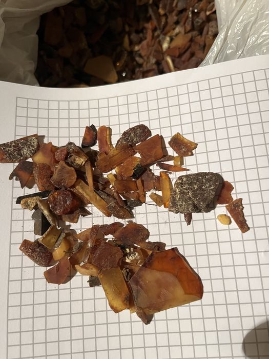 Bursztyn 5kg ścinki