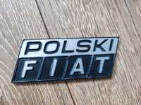 Znaczek Emblemat Logo POLSKI FIAT // na ścianę przednią