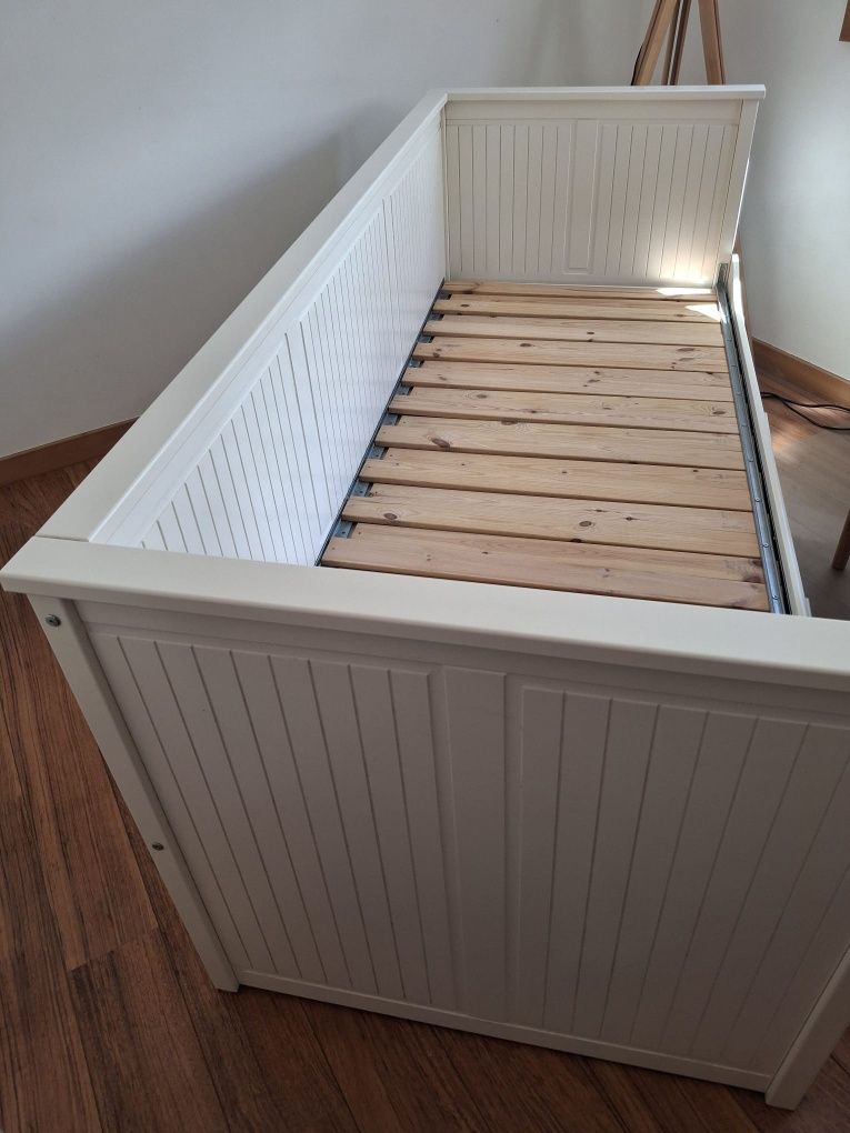 Cama Hemnes Ikea indiv/dupla branca
