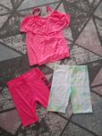Zestaw paka legginsy getry  bluzka plas legginsy