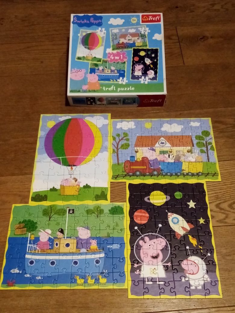 Puzzle - duży zestaw + gra