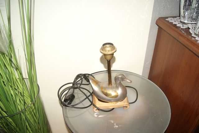 Lampa kaczka na podstawie mosiądz