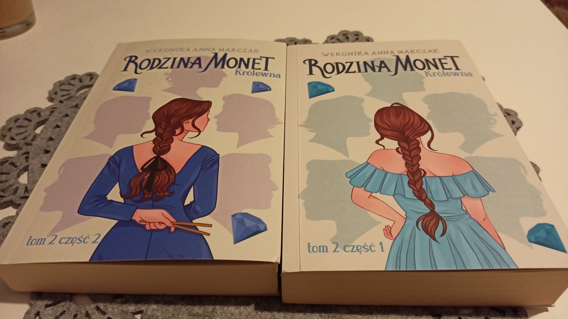 Rodzina Monet Królewna nowe książki tom 2 cześć 1 i 2