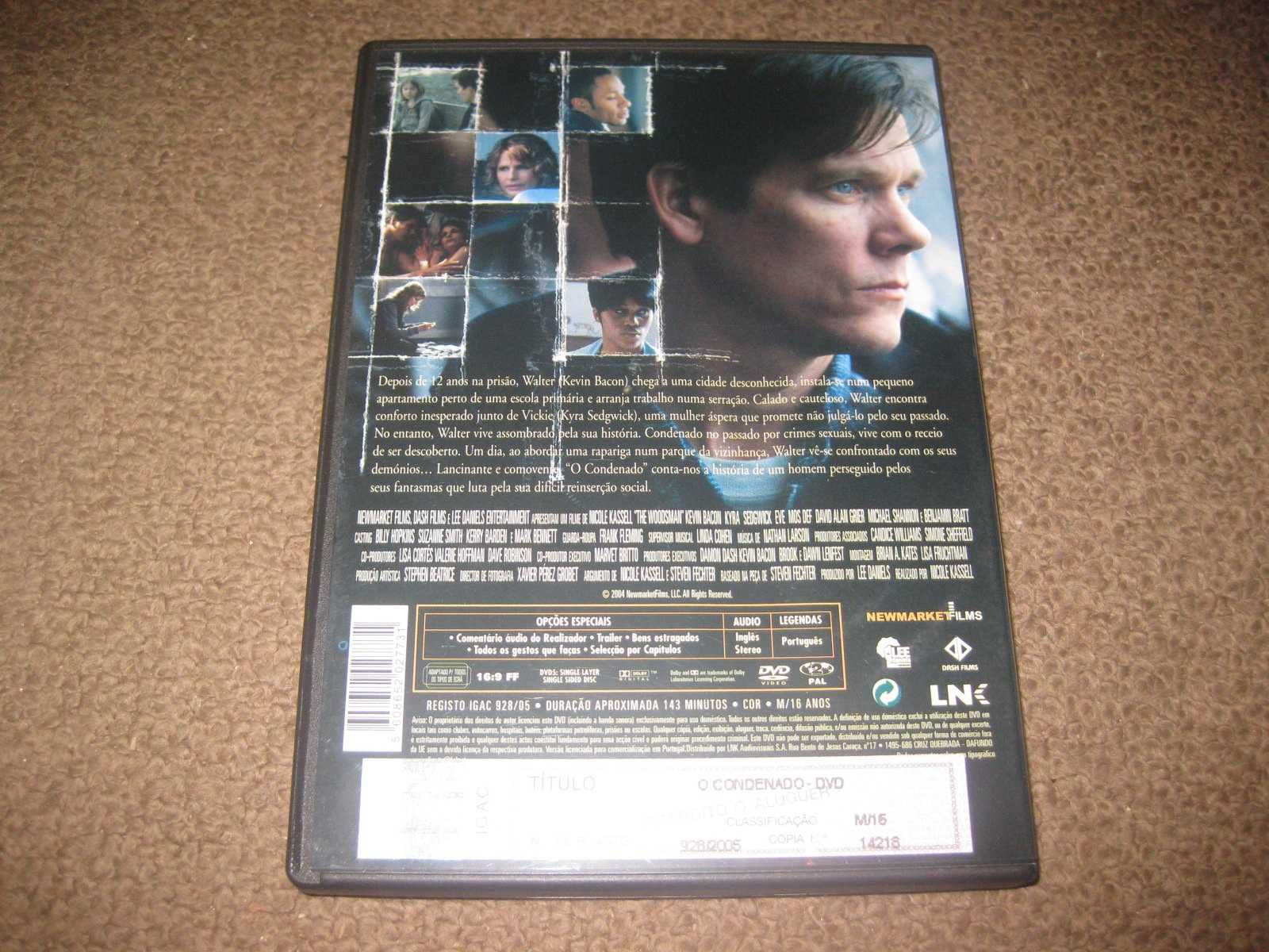 DVD "O Condenado" com Kevin Bacon