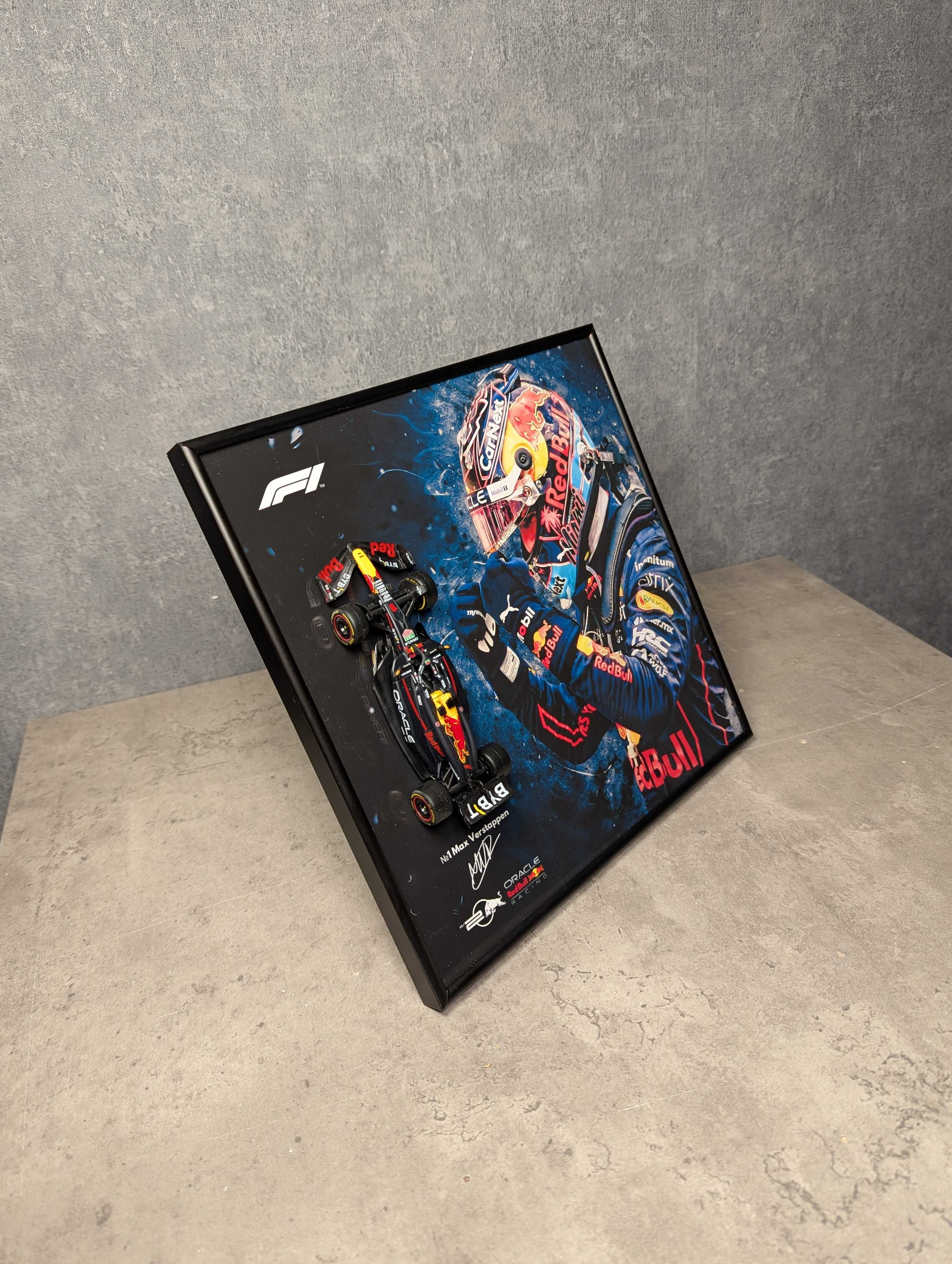 Рамка 2в1 З Bburago F1 Red Bull RB20 2024 1/43 #1 Max Verstappen