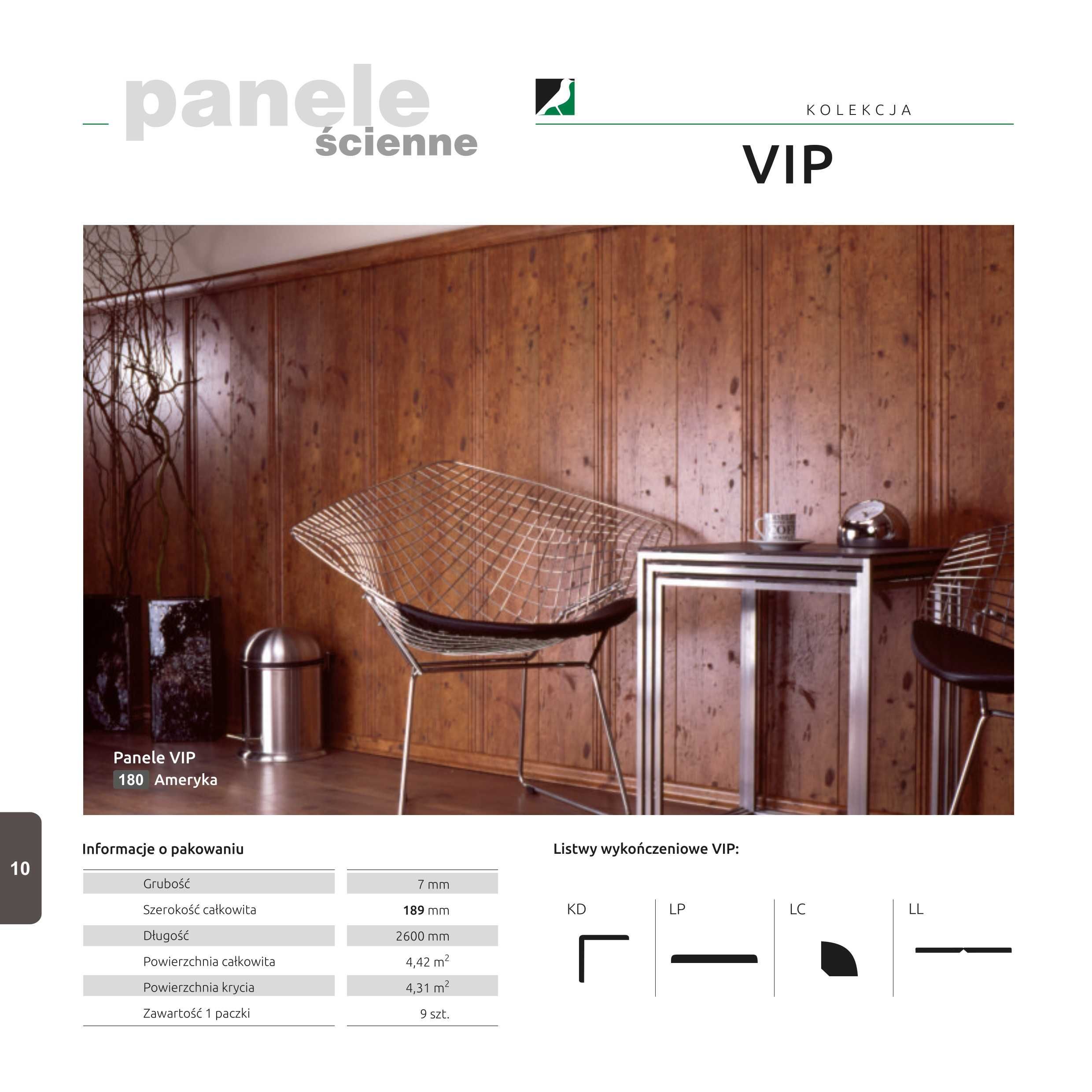 Panele ścienne Boazeria Vip Olcha i inne KOSPAN