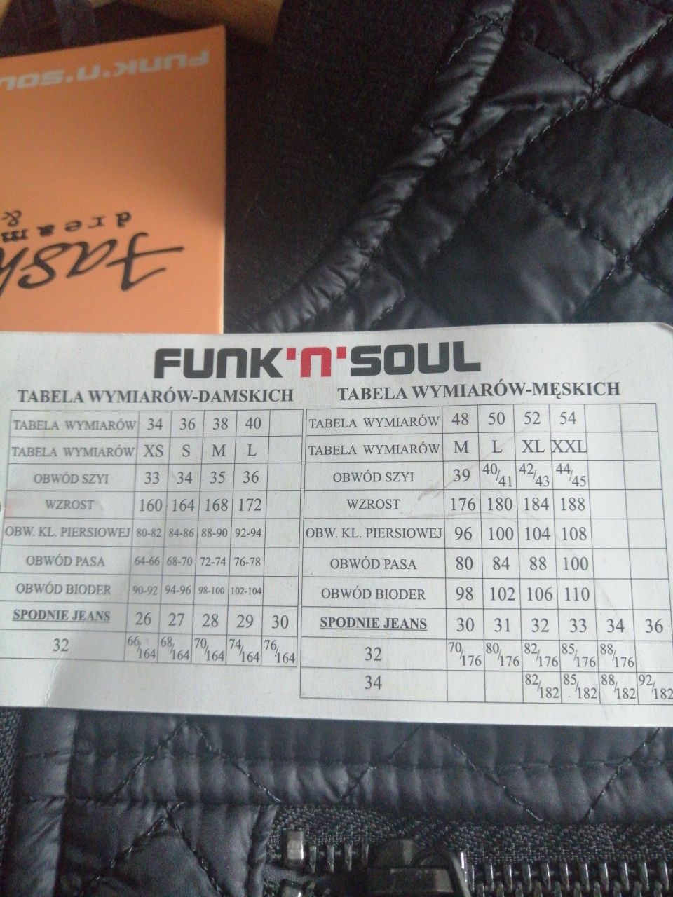 Kurtka wiosenno-jesienna  Funk'n'Soul M-NOWA
