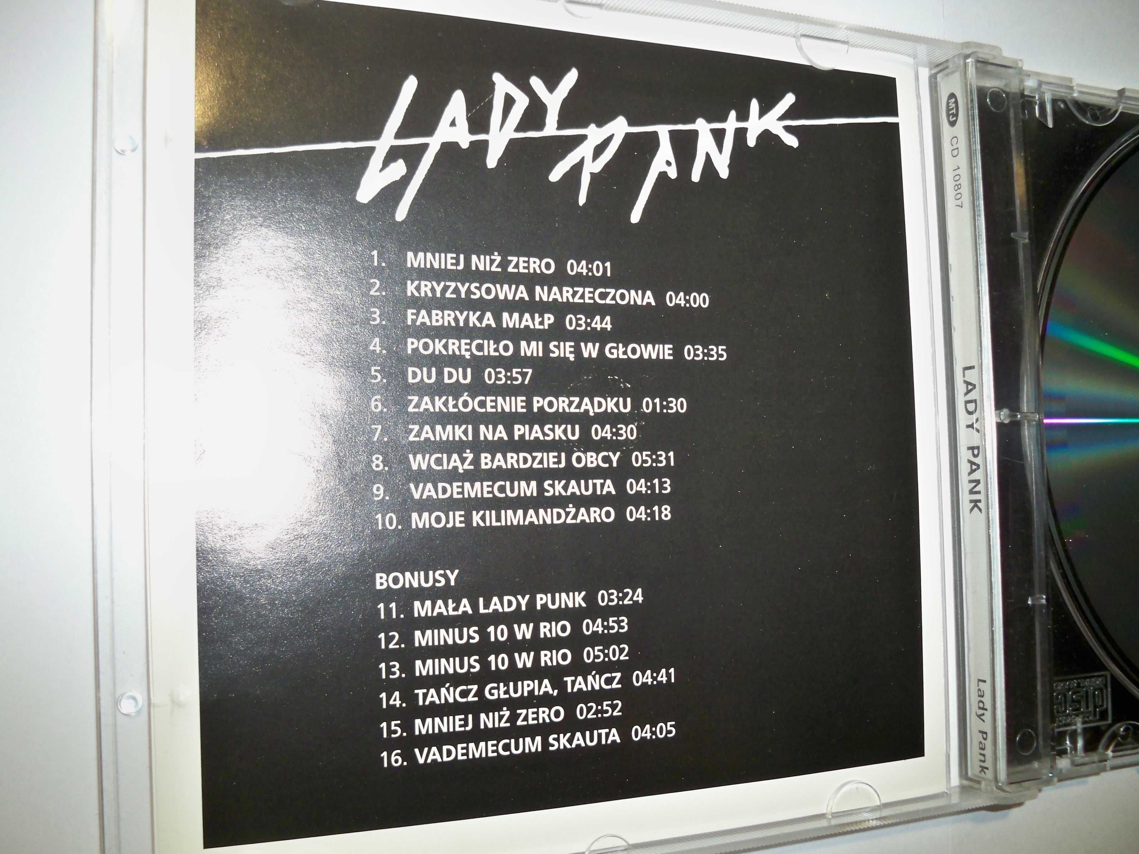 CD Lady Pank wyd. MTJ 2007 + 4 bonusy Mniej niż zero "hard" (box 13CD)