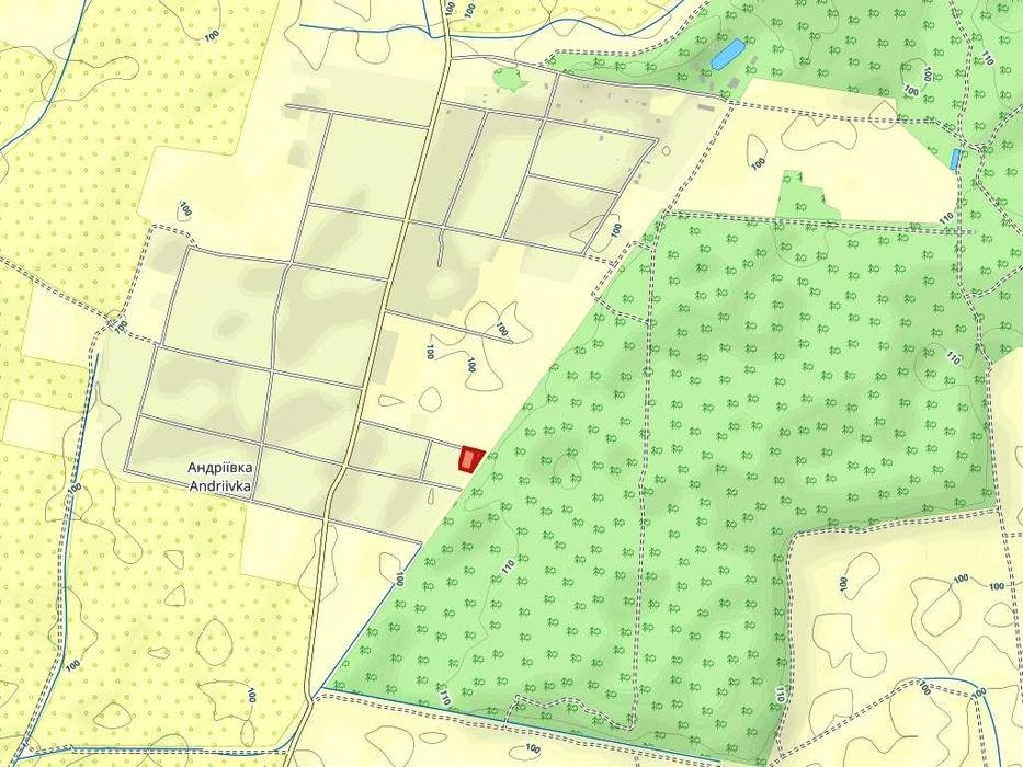 Участок для дома на опушке большого леса Андреевка Бориспольский р-н