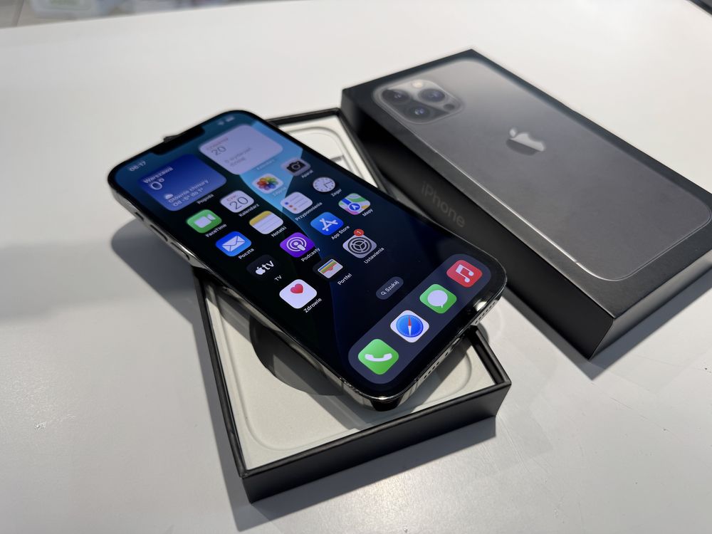 Apple iPhone 13 Pro Max 512gb, bardzo dobry komplet OKSIKOM Tecza