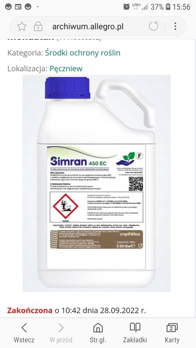 simran 450ec prochloraz polski