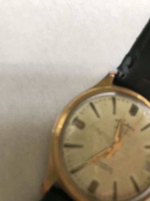 Часы мужск.,наручн. Швейцария. Позолота.