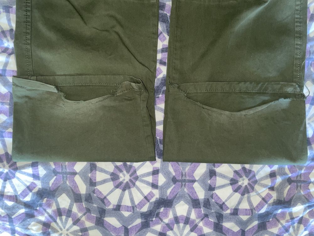 zielone spodnie cargo