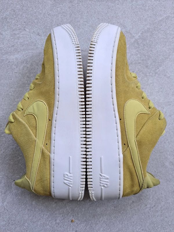Buty Nike Air Force 1 skórzane platform platformy na grubej podeszwie
