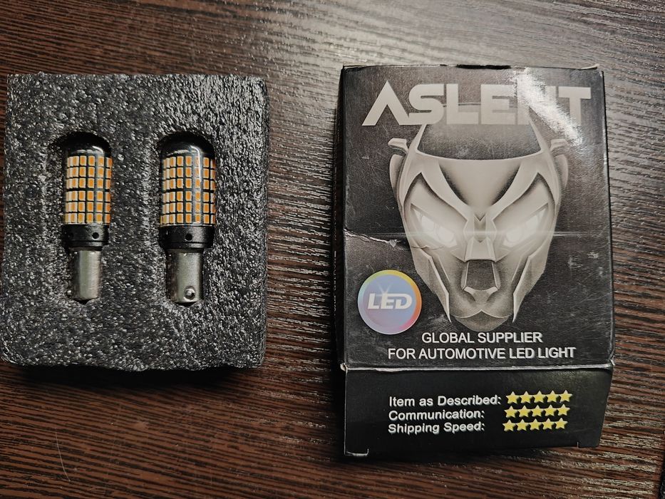 Led лампи Aslent p21w жовті