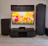 Meblościanka kolor wenge blac red white