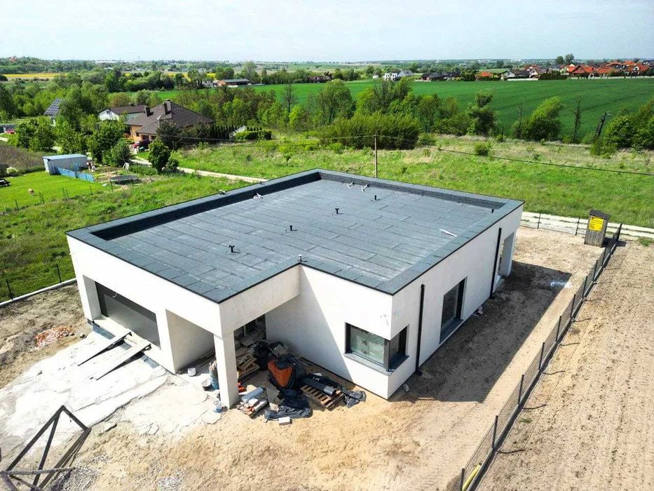 Dach płaski taras izolacja ODWODNIENIE PVC EPDM papa - fachowo!