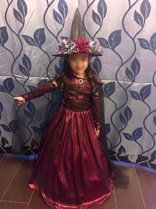 Kostium Hallowen karnawał witch wróżka 5-7 lat rozmiar 116