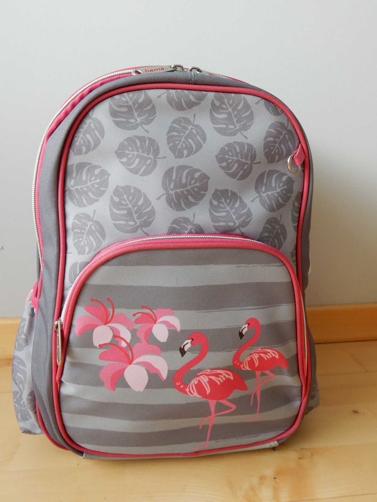 Bardzo lekki plecak, tornister szkolny HAMA Flamingo, 20 litrów