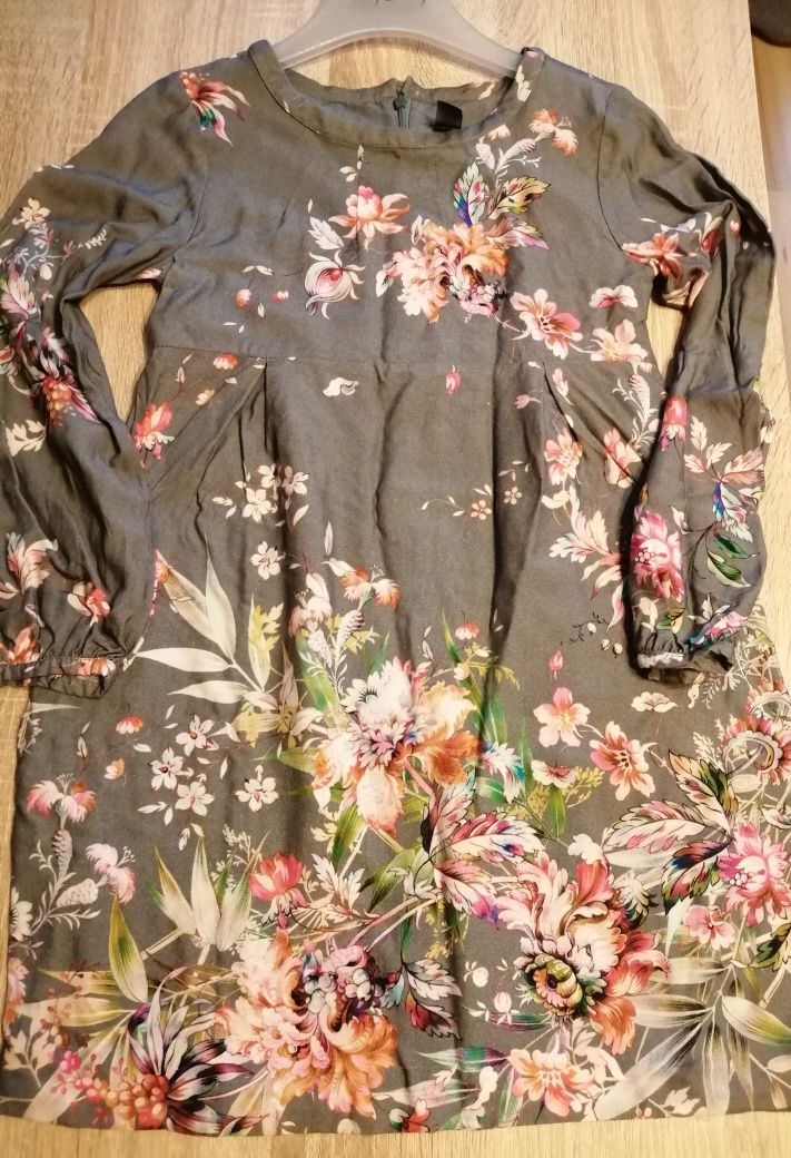 Sukienka Zara 152cm cudo kwiaty
