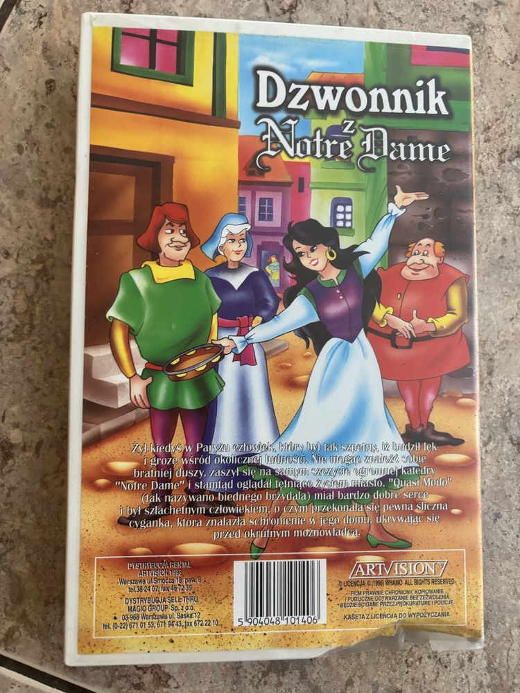 Kaseta VHS Dzwonnik z Notre Dame