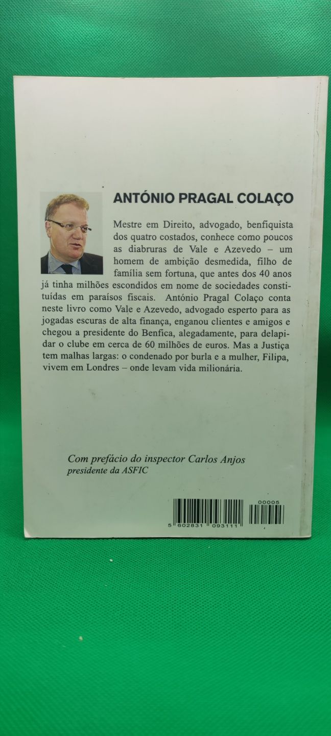 PA4 Livro - Antonio Pragal Colaço - A Vida de Vale e Azevedo