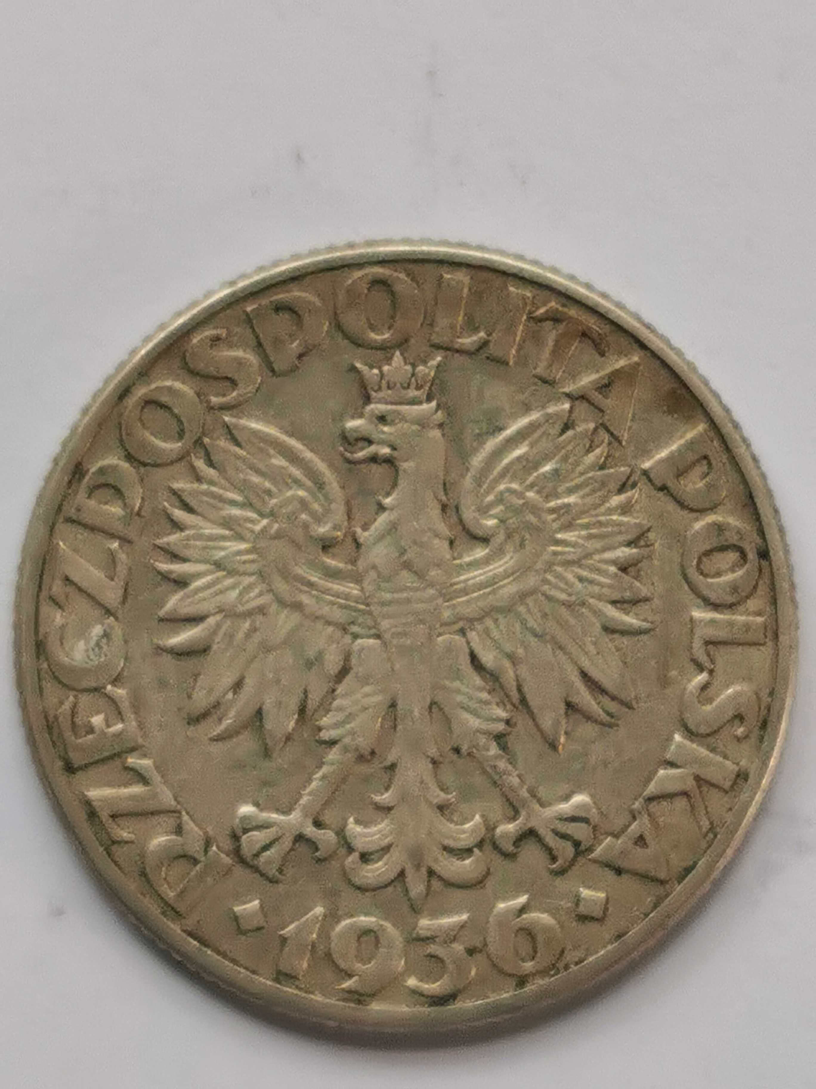 Moneta 2 zł 1936r. - Żaglówka